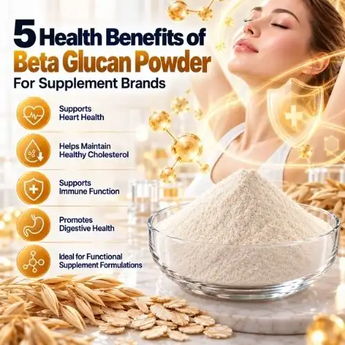 5 Health Benefits of Beta Glucan Powder for Supplement Brands